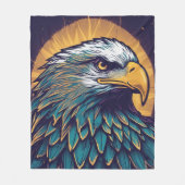 Majestic Bald Eagle Fleecedecke (Vorderseite)