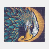 Majestic Bald Eagle Fleecedecke (Vorderseite (Horizontal))
