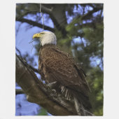 Majestic Bald Eagle Fleecedecke (Vorderseite)