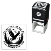 Majestic Bald Eagle Flying #5 Bibliotheksname Permastempel (Beispiel)