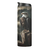 Majestic Bald Eagle Lake Sunrise Thermosbecher (Nach rechts gedreht)