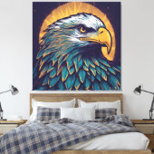 Majestic Bald Eagle Leinwanddruck (Insitu (Schlafzimmer))