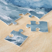 Majestic Bald Eagle mit Blick auf den Ozean Puzzle (Seite)