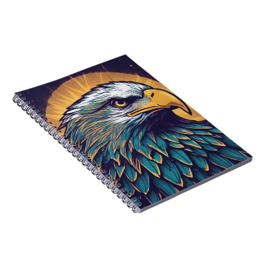 Majestic Bald Eagle Notizblock (Rechte Seite)