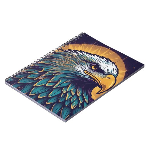 Majestic Bald Eagle Notizblock (Linke Seite)