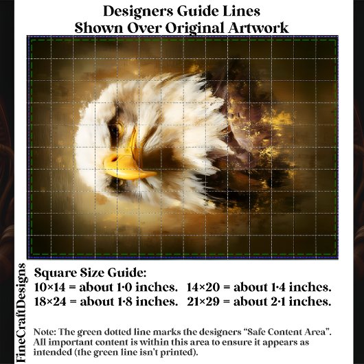 Majestic Bald Eagle, Ölstil Art EF5L Decoupage Seidenpapier