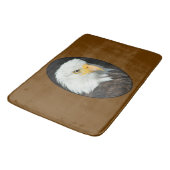 Majestic Bald Eagle Portrait Badematte (Schrägansicht)
