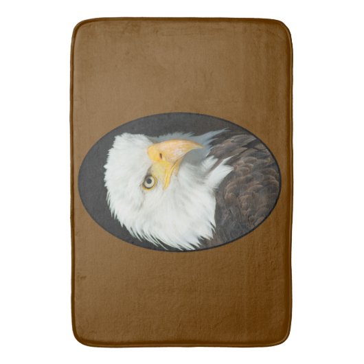 Majestic Bald Eagle Portrait Badematte (Vorderseite Vertikal)