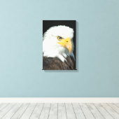 Majestic Bald Eagle Portrait Leinwanddruck (Insitu (Holzboden))