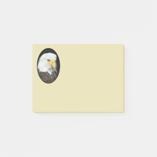 Majestic Bald Eagle Portrait Post-it Klebezettel (Vorderseite)