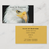 Majestic Bald Eagle Portrait Visitenkarte (Vorne/Hinten)