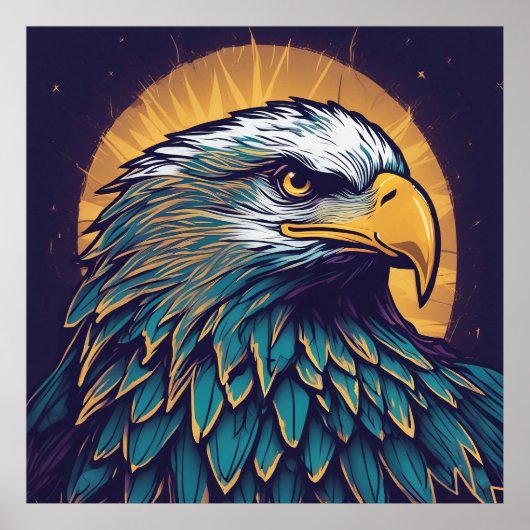 Majestic Bald Eagle Poster (Vorne)