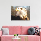 Majestic Bald Eagle Profil Leinwanddruck (Insitu (Wohnzimmer))
