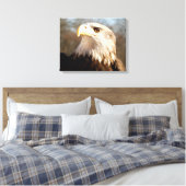 Majestic Bald Eagle Profil Leinwanddruck (Insitu (Schlafzimmer))