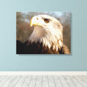 Majestic Bald Eagle Profil Leinwanddruck (Insitu (Holzboden))