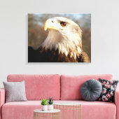 Majestic Bald Eagle Profil Leinwanddruck (Insitu (Wohnzimmer))