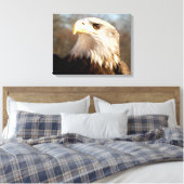 Majestic Bald Eagle Profil Leinwanddruck (Insitu (Schlafzimmer))