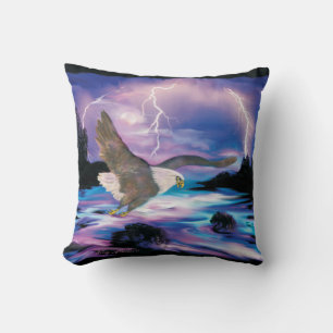 Majestic Bald Eagle Soaring Kissen
