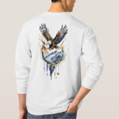 Majestic Bald Eagle – Symbol of Power & Freedom T- T-Shirt (Rückseite)