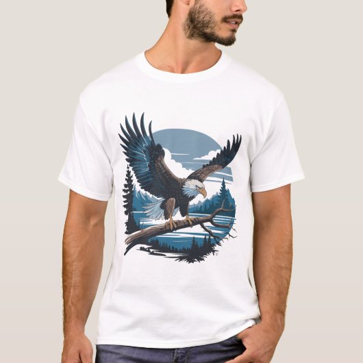 Majestic Bald Eagle T-Shirt (Vorderseite)