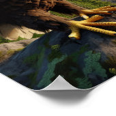 Majestic Bald Eagle: Ungezähmte Wildnis Poster (Ecke)