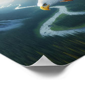 Majestic Bald Eagle: Ungezähmte Wildnis Poster (Ecke)