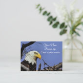 Majestic Bald Eagle Visitenkarte (Stehend Vorderseite)