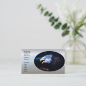 Majestic Bald Eagle Visitenkarte (Stehend Vorderseite)