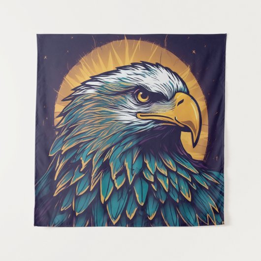 Majestic Bald Eagle Wandteppich (Vorderseite)