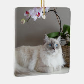 Majestic Balinese Cat Keramikornament (Rechts)