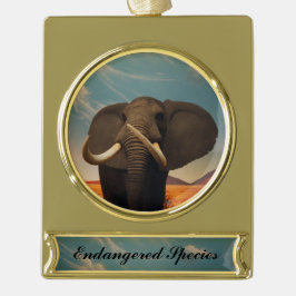 Majestic Banner-Ornament Gold