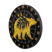 Majestic Bären Design für Gamer Dartscheibe (Vorderseite rechts)