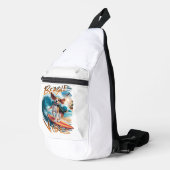 Majestic Beagle surfen im Riesenwald Crossbody Bag (Rechte Ecke)