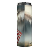 Majestic Bear Patriotism Forest Design Thermosbecher (Rückseite)