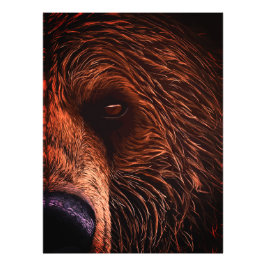 Majestic Bear Portrait Art – Close-Up Wild Animal Fotodruck
