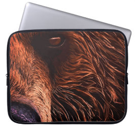 Majestic Bear Portrait Art – Close-Up Wild Animal Laptopschutzhülle