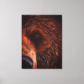 Majestic Bear Portrait Art – Close-Up Wild Animal Leinwanddruck (Vorderseite)