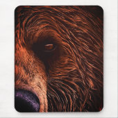 Majestic Bear Portrait Art – Close-Up Wild Animal Mousepad (Vorne)