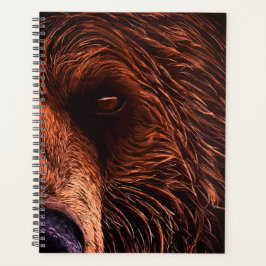 Majestic Bear Portrait Art – Close-Up Wild Animal Planer