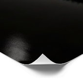 Majestic Bear Portrait - Black and White Wildlife Poster (Ecke)