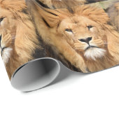 Majestic, Beautiful, Regal Lion Geschenkpapier (Rolleneckpunkt)