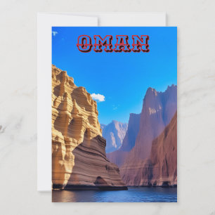 Majestic Beauty of Oman Flat Holiday Card Feiertagskarte