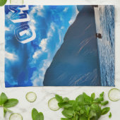 Majestic Beauty of Oman's Coastal Paradise Geschirrtuch (Gefaltet)