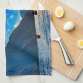 Majestic Beauty of Oman's Coastal Paradise Geschirrtuch (Viertel Falte)