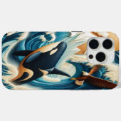 Majestic Begegnung: Orca und Eagle Case-Mate iPhone Hülle (Rückseite (Horizontal))