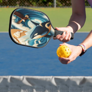 Majestic Begegnung: Orca und Eagle Pickleball Schläger