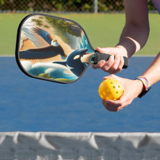 Majestic Begegnung: Orca und Orca Whale Pickleball Schläger