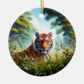 Majestic Bengal Tiger Keepsake Keramik Ornament (Vorne)