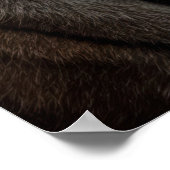 Majestic Bengal Tiger Wildlife Portrait Poster (Ecke)