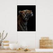 Majestic Bengal Tiger Wildlife Portrait Poster (Küche)